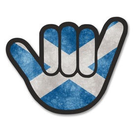 DestinationVinyl 2 x 10cm/100mm Scottish Flag Window Cling Sticker Car Van Campervan Glass #6177