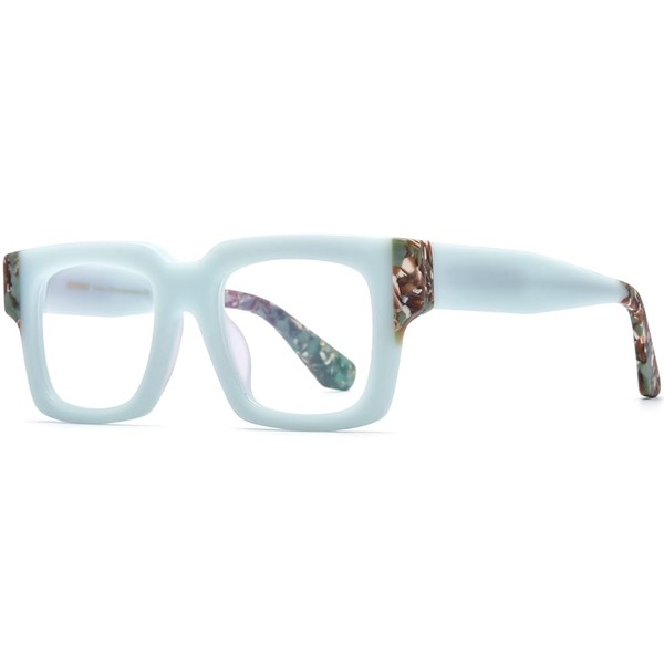 HEPIDEM Gradient Multicolor Acetate Glasses Frame Women Big Oversize Eyeglasses