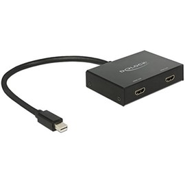 DeLOCK Mini DisplayPort Splitter 1.2 in > 2 x HDMI out