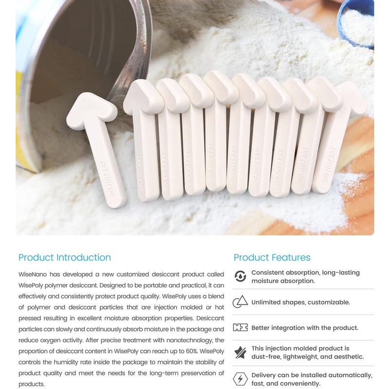 Wisesorb Polymer Desiccant Block, 10pcs 43g Poly Arrow Slowly &