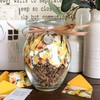 KindNotes Glass Keepsake Gift Jar with Inspirational Messages - Sunflower