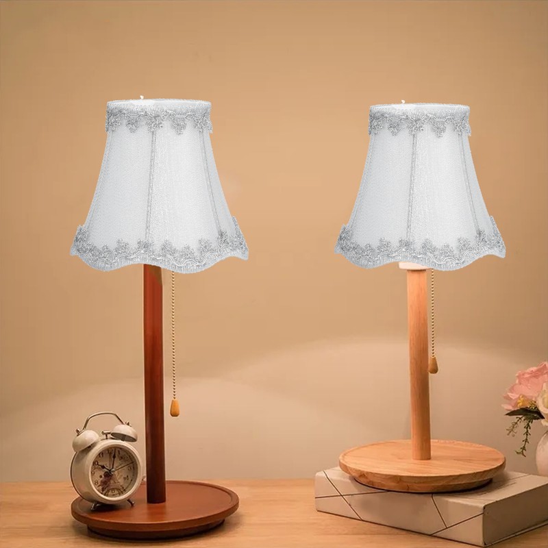 3Pcs Modern Lamp Shades E14 Candle Chandelier Lampshade Clip On