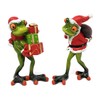 formano Set of 2 Decorative Figures Santa Claus Frogs Frog