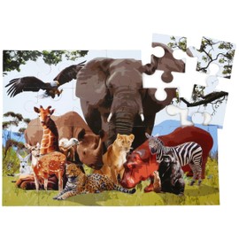 Animals Jungle Play Jigsaw Puzzle for kids Floor puzzles 24 piece Ages 3-6 for Toddler by Play2Fit Learning Educational Development Toys Jigsaw puzzle Birthday Gift for Boys and Girls organic colors