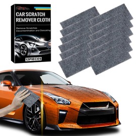 Nano Sparkle Tuch 12 Stück, Nano Kratzerentferner Tücher für Auto Lackreparatur, Entfernt Leichte Kratzer Schrammen, Lackpflege, Oberflächenpolieren, Nanosparkle Tuch Universell für Alle Fahrzeugtypen