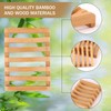 Thinkcase Soap Dish Wooden Shower (2 Pieces), Handmade Soap Holder