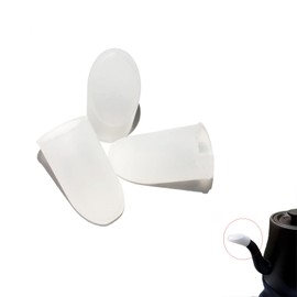 Coffeepot Teapot Spout Dustproof Protectors，Silicone Teapot Tea Pot Spout Cover Sleeve,Teapot Spout Protector pour water without dripping 3pcs White