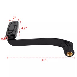 21ST Gloss Black Lower Brake Pedal For 2014-UP Harley Touring Street Glide Road King