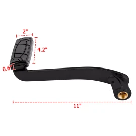 21ST Gloss Black Lower Brake Pedal For 2014-UP Harley Touring Street Glide Road King