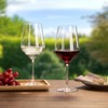ANBFF Crystal Wine Glasses Set of 2-21oz Hand Blown Long