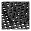 Anti-Fatigue Floor Mat, 3x3 Feet, 1/2 Inch Thick, Black Rubber,
