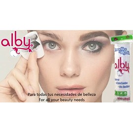 ALBY ALMOHADILLA DE ALGODÓN C/100 PZS (PACK DE 6) 600 PIEZAS DE ALMOHADILLA FACIAL ALBY DESMAQUILLANTE ABSORBENTE E HIPOALERGÉNICA PADS DESMAQUILLANTE
