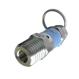 Pysrych Stainless Steel 304 Safety Relief Valve, 1/4" NPT Male, 120 PSI Set Pressure, 1pc