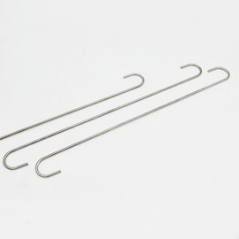 Silver Round S-Hook 50cm 4ea