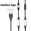 YACSEJAO 5V USB LED Strip Controller 1.3FT/40CM USB to 3Pin