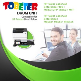 ToBeter Compatible 828A CF358A Drum Unit Replacement for HP 828A Black Imaging Drum for Color Laserjet Enterprise Flow M880z M880z MFP M855dn M855x M855xh Printer Drum, 1 CF358A Black Drum Unit, 30K