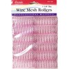 Annie Wire Mesh Rollers #1024, 12 Count Pink Large 1