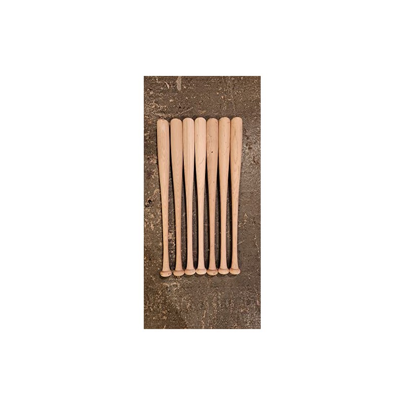 7 Pack 26" Wood Baseball Bats Blem
