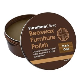 Furniture Clinic Premium Dark Oak Beeswax Polish (6.8oz/200ml) | Condition, Restore, Protect, & Waterproof Wood Furniture | Natural Wax for all Wood Types & Colors - Oak, Teak, Dark & Light