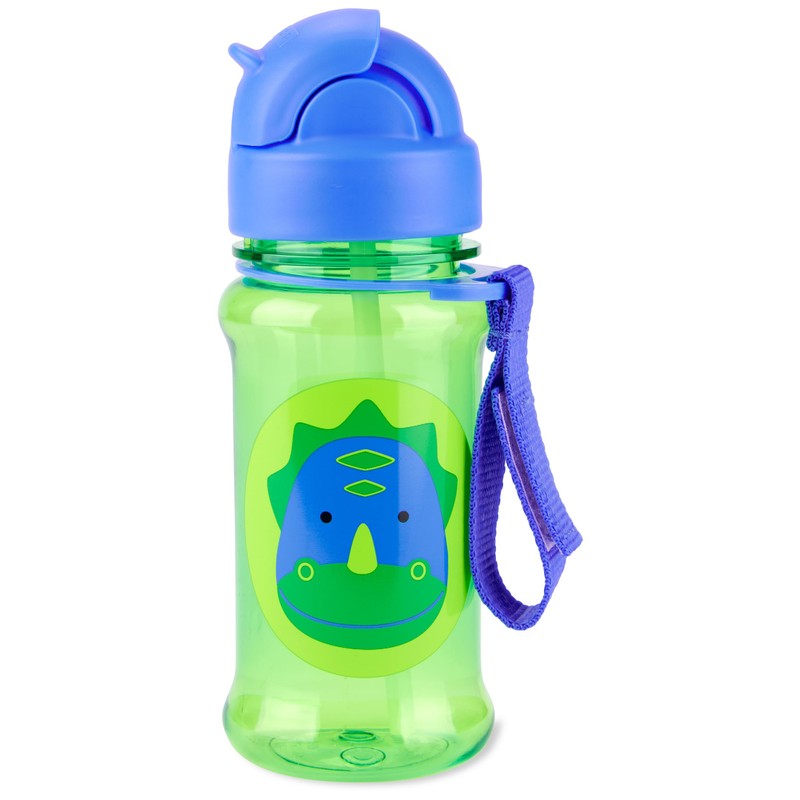 Skip Hop Toddler Sippy Cup with Straw, Zoo Straw Bottle