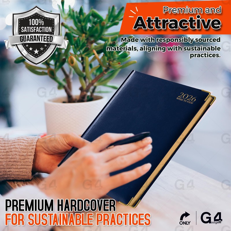 G4GADGET 2026 A4 Diary Week to View – Blue |