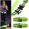 SquEqu 2 Pack Reflective Sash Elastic Stretchy Reflective Bands High
