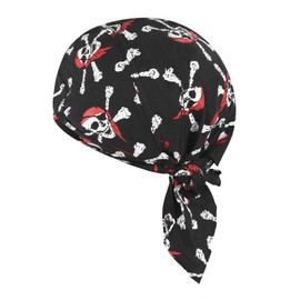 Sports Bandana Cap Hat Anti-UV Protection Headgear Hat Skull Cap Women Men Headscarf Pirate Hat Biker Scarf Headband Cycling Hat Summer Under Cycling Helmet Pirate Hat, Cap Yh-08, Unit size