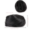 2 PC Mini Claw Fake Hair Space Bun Hair Donut