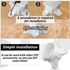 12 Packs PVC Flange for 1-1/2" PVC Pipe, Table Screw