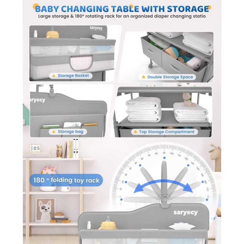 Saryocy Versatile Folding Baby Diaper Changing Table-New!!