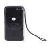 Portable AM FM Radio Black Color Headset Pluggable Built in