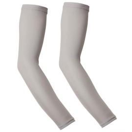 Wellcls WL-BB004 Arm Cover, Set of 2, Solid, Cool, UV Protection, Men's, Women's, Sports, Breathable, Stretchy, Sunscreen, UV Protection, Sweat Absorbent, Unisex, grey