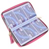 Easyoulife Credit Card Holder Wallet Womens Zipper Leather Case Purse