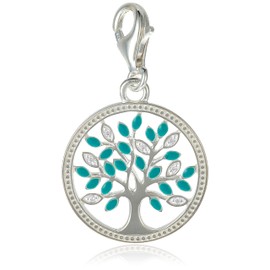 Thomas Sabo Damen Charm-Anhänger Tree of Love Türkis 925 Sterling Silber 1469-041-17