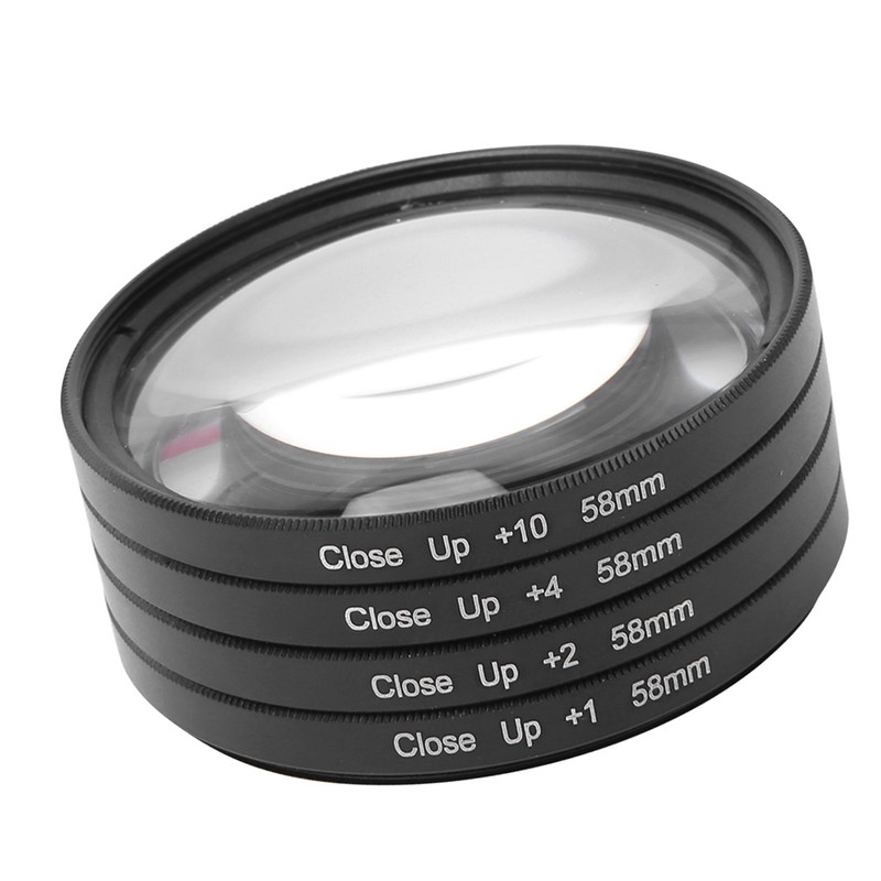 Optical Glass Macro Close Up +1 +2 +4 +10 Lens