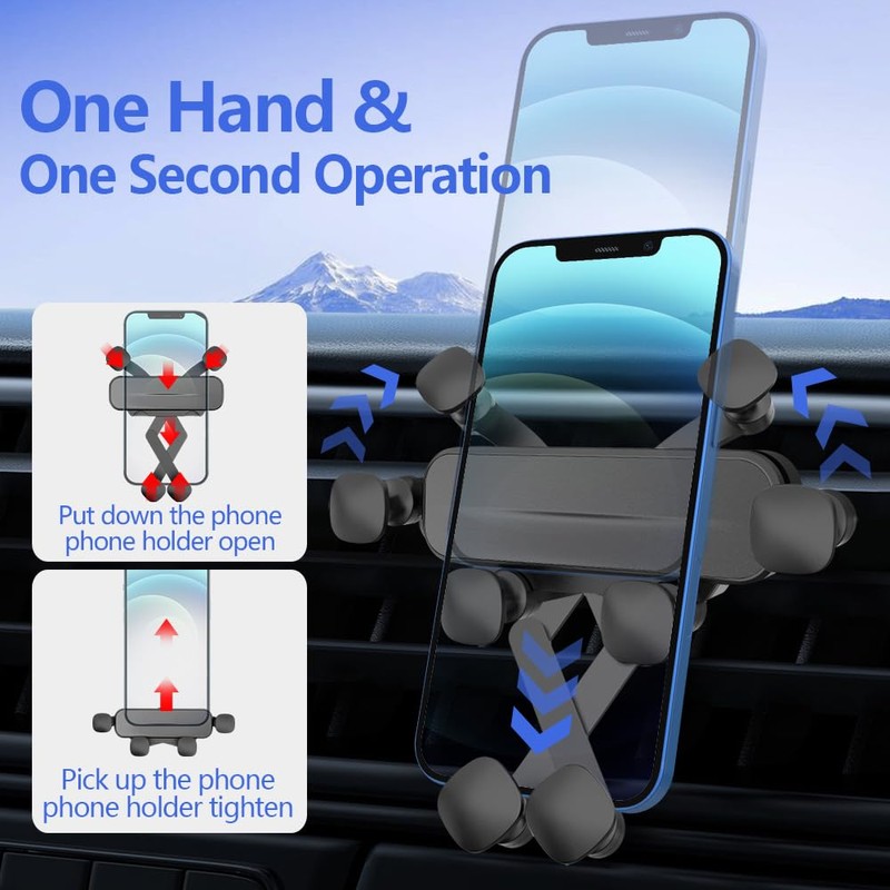 LUNQIN Car Phone Holder Mount for Dodge Hornet 2023 2024