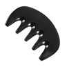 Mikinona Black Wide Tooth Horn Comb Hair Brush for Relaxation