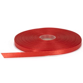 Stuffvisor Red Satin Ribbon, 1/4 inch x 50 Yards, Double Face Solid Color, Thick and Durable Ribbon Roll, 100% Polyester Ribbon for Gift Wrapping, Crafts, Hair and Multiple Decorations