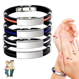 Titanium Detox Lymph Unclog Wristband,Titanium Lymphatic Drainage Magnetic Bracelet for Men and Women Body Shape