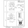 Westbrass Tip-Toe Integrated Overflow Tub Trim with Floating Faceplate, Matte