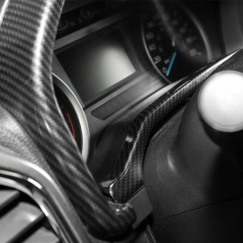 Xtreme Trux Molded Carbon Fiber Dashboard Instrument Cluster Trim Cover Bezel For 15-20 Ford