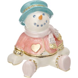 Pierce Piearth, Top Brand of Crystal Jewelry Box, Ex528-1 Pastel Snowman