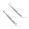 Operitacx 6pcs Stainless Steel Stamp Tweezers Precision Hobby Tweezers for