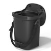Garoopion Leakproof Car Trash Can, 1.9 Gallon Soft Silicone Hanging