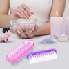WATELL Double Sided Nail Brush - 4 Pcs with 2