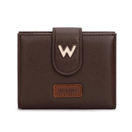 Montana West X Wrangler Small Wallet Women Bifold Wallet RFID Blocking Ladies Wallets with a Detachable Wristlet Strap
