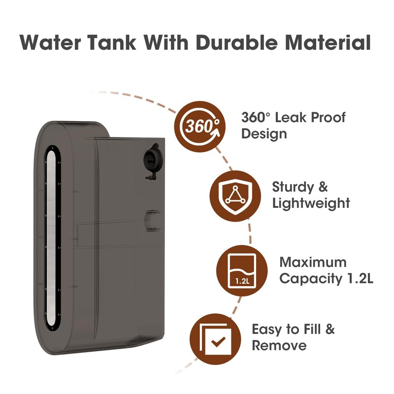 Newbealer Detachable Water Tank 1.2L, Replacement Part Only for Steamer
