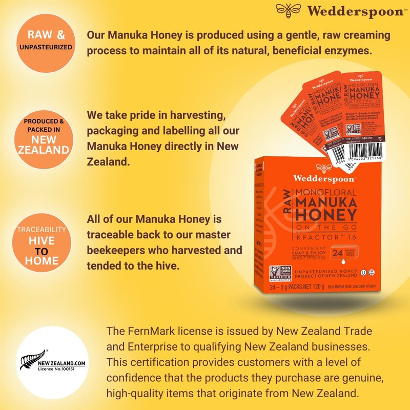 Wedderspoon Honey on the Go, 120 g