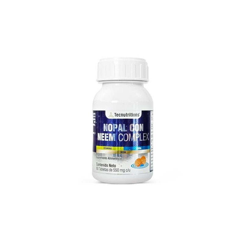 Nopal con Neem Complex Suplemento Alimenticio con Canela y Vitaminas
