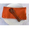 Linen Napkins –100% French Flax – Hemstitch Stonewashed Pure Linen